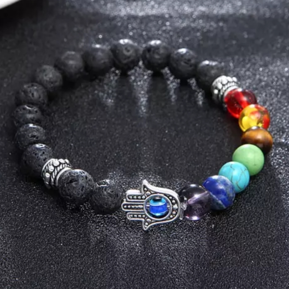 3/$25 Chakra Lava Bracelet w/Essential Oil